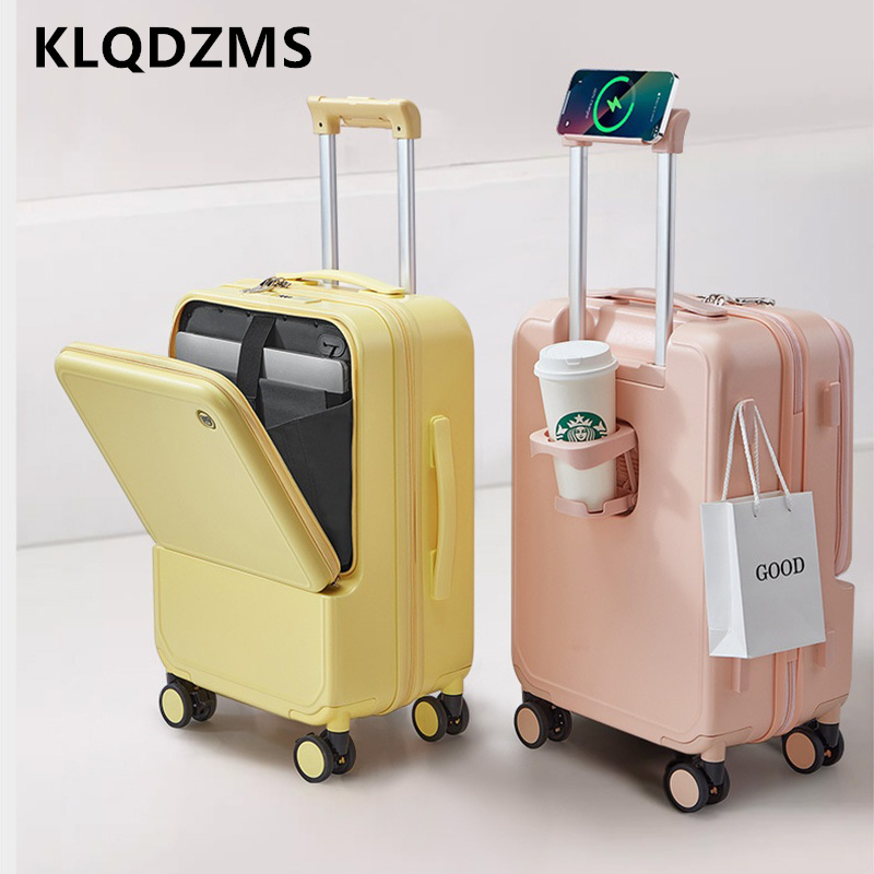 Front Opening Laptop Luggage 24 Inch - KLQDZMS الألومنيوم الإطار حقيبة 20 بوصة