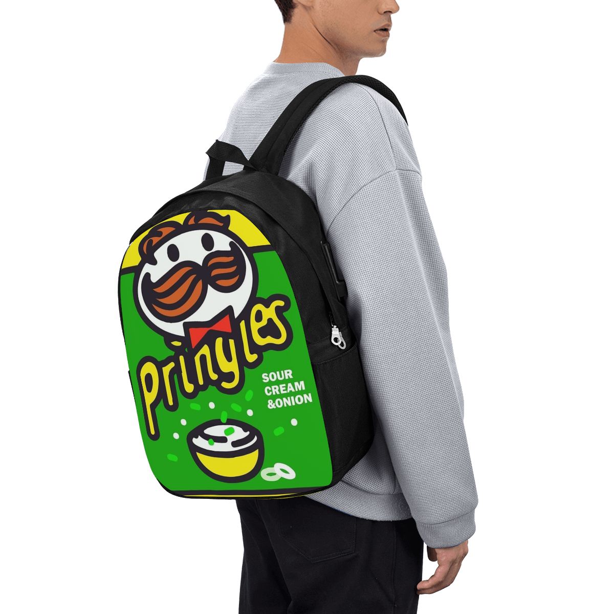 Backpacks - حقيبة ظهر مطبوعة بتصميم رقائق البطاطس
