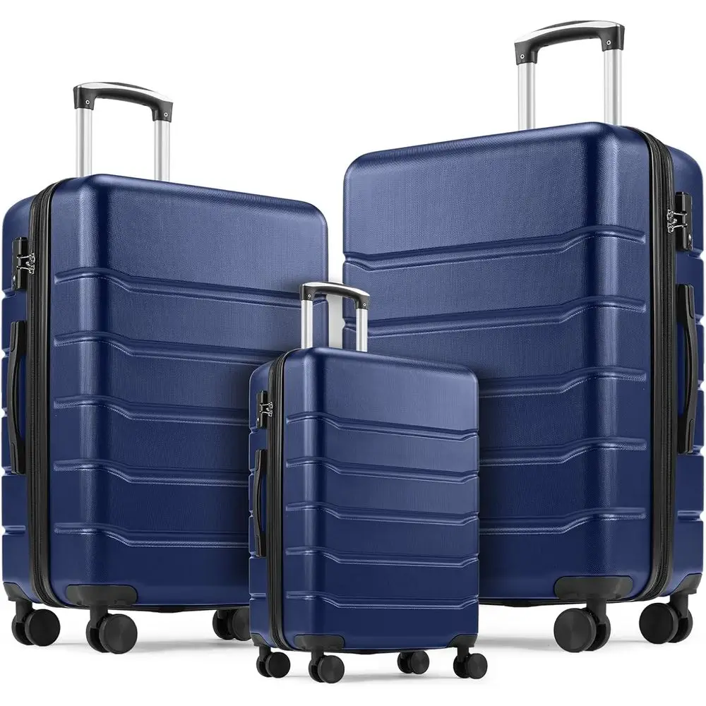 Expandable Hard Shell Luggage Set - مجموعة حقائب سفر صلبة قابلة للتوسيع
