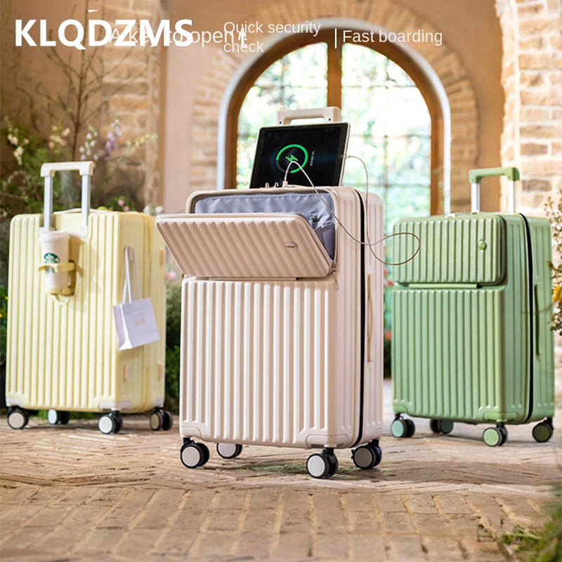 Spinner Wheel Rolling Suitcase 20 Inch - حقيبة سفر للرجال من KLQDZMS مقاس