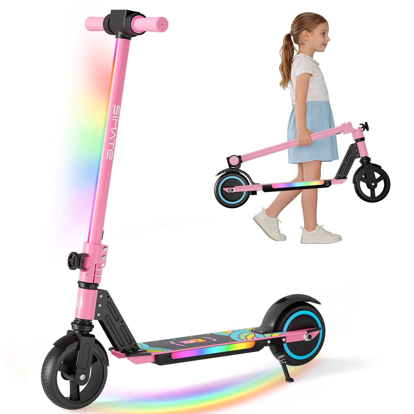 Kids Ride On Suitcase Scooter - سكوتر كهربائي من سيمات للأطفال من