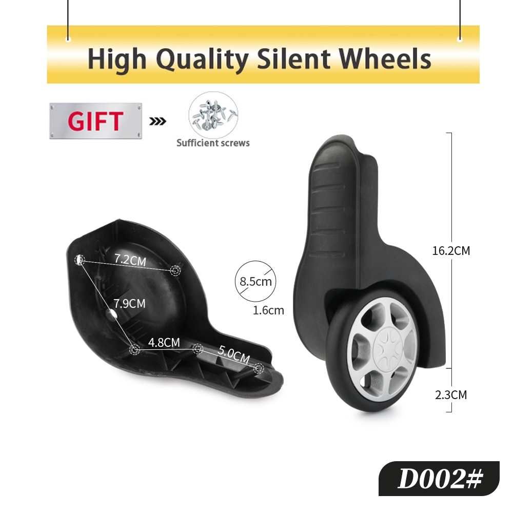 Silent Replacement Luggage Wheels - الأمتعة الثابتة عالية الجودة عجلة الملحقات