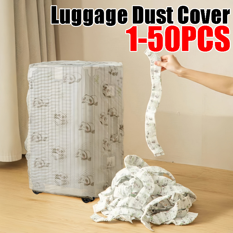 Waterproof Suitcase Cover Protector - غطاء حماية شامل للأمتعة يستخدم مرة