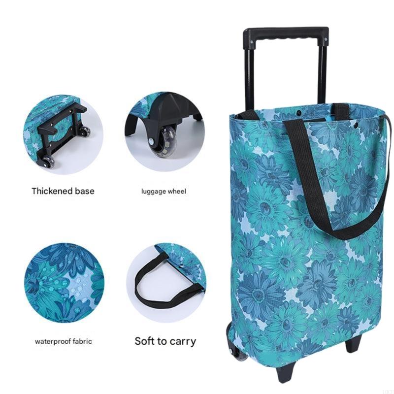 عربة ترولي خفيفة الوزن وقابلة  - مراجعة Foldable Rolling Luggage Bag وسعره