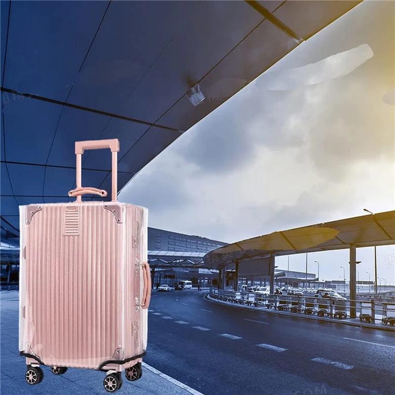 غطاء حقيبة سفر شفاف من البولي  - مراجعة Luggage Protective Cover Transparent وسعره