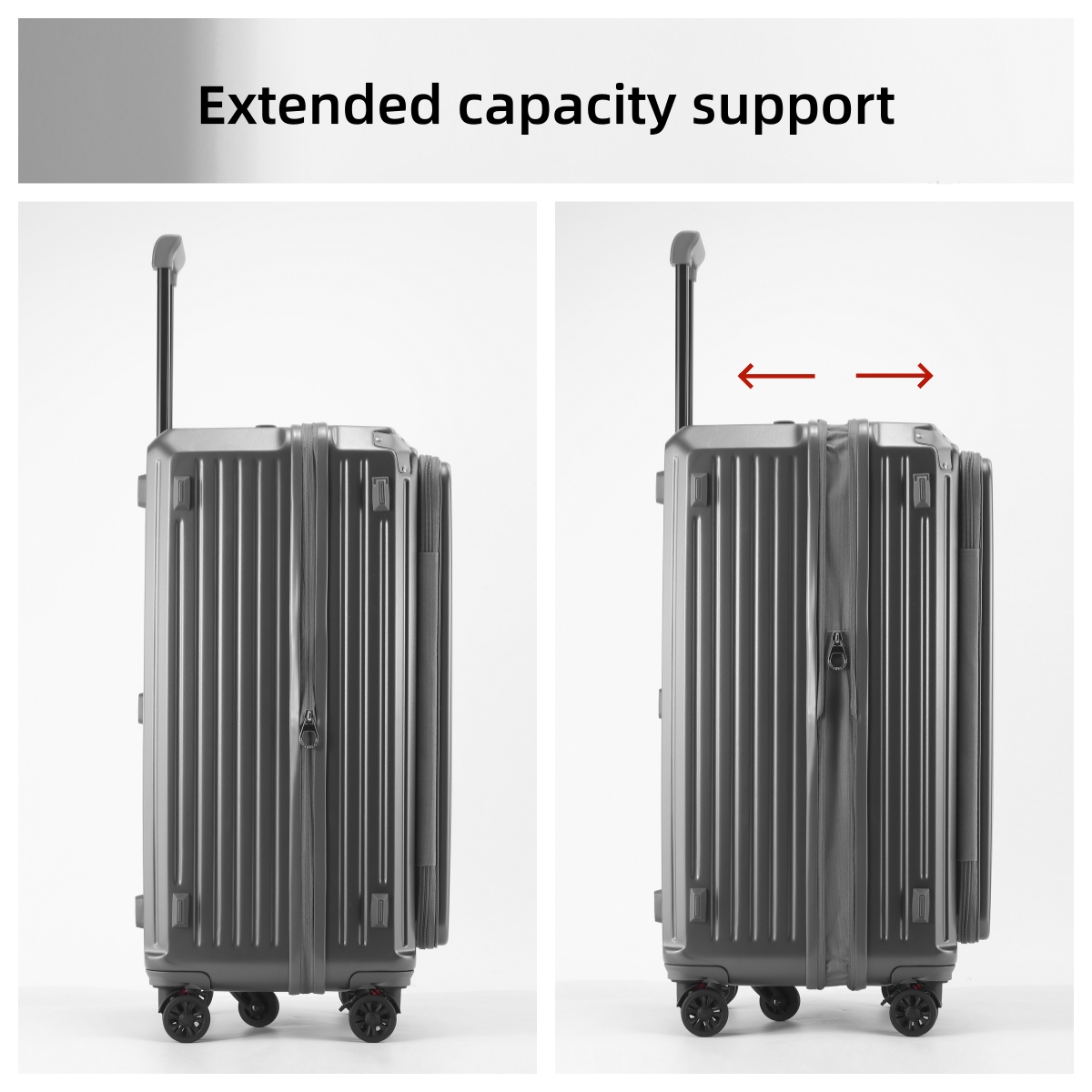    حقيبة سفر كبيرة السعة قابل - مراجعة Expandable Hard Shell Luggage Set وسعره