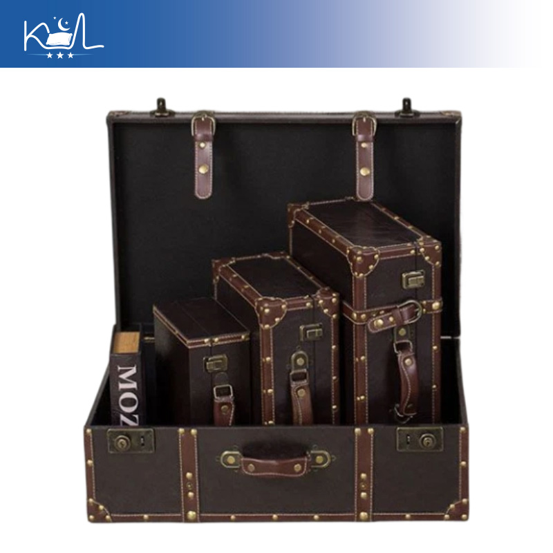 صندوق تخزين على شكل حقيبة سفر  - مراجعة Retro Vintage Trunk Suitcase وسعره