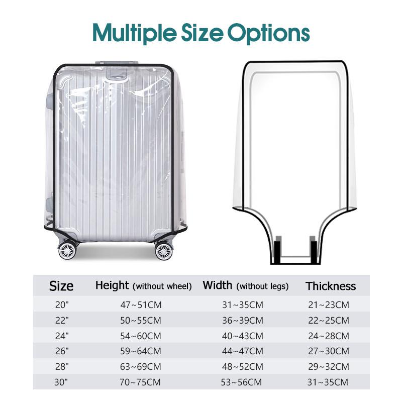 غطاء حقائب سفر شفاف 2027 مقاوم - مراجعة Luggage Protective Cover Transparent وسعره