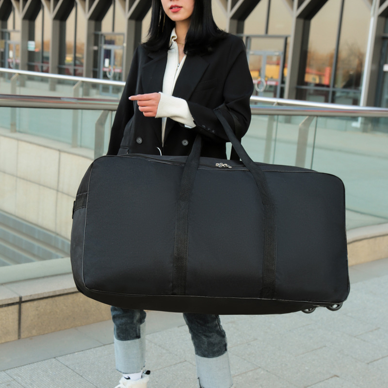أكياس عربة سعة كبيرة مع عجلات  - مراجعة Foldable Rolling Luggage Bag وسعره