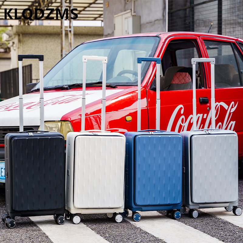 KLQDZMS السفر الأمتعة الجبهة ا - مراجعة Front Opening Laptop Luggage 24 Inch وسعره