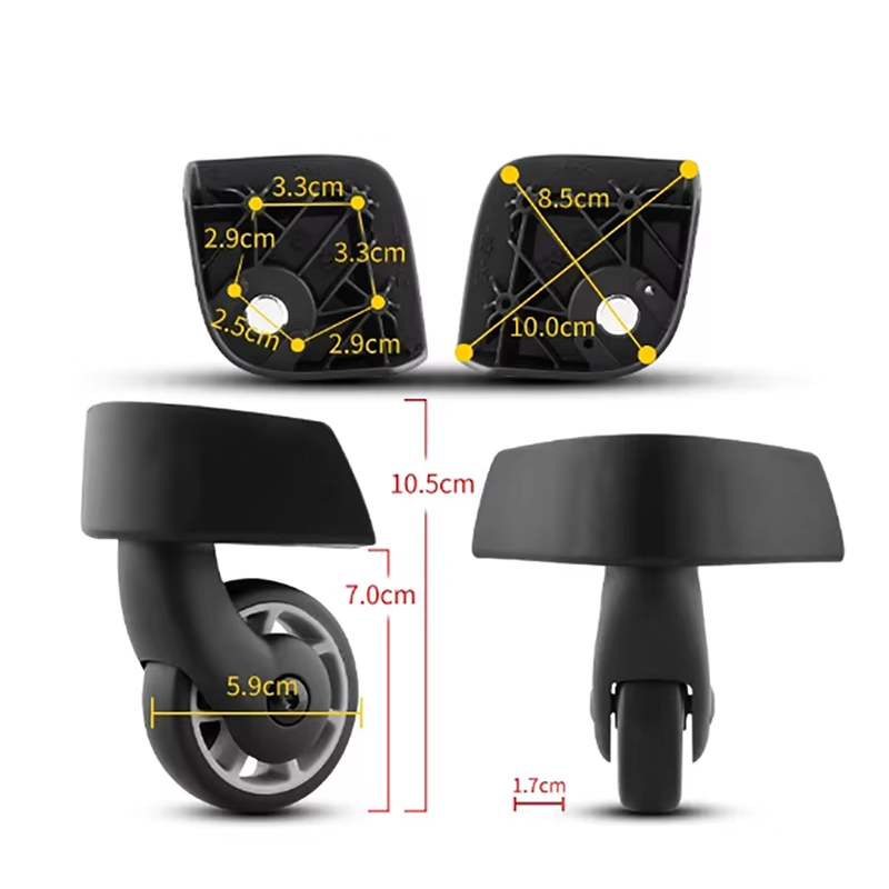 طقم استبدال العجلات الصامتة لل - مراجعة Silent Replacement Luggage Wheels وسعره