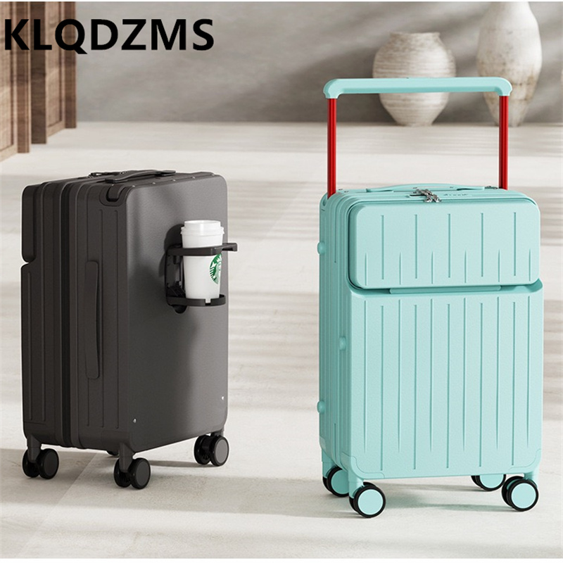 حقيبة سفر KLQDZMS مقاس 24 بوصة - مراجعة Front Opening Laptop Luggage 24 Inch وسعره