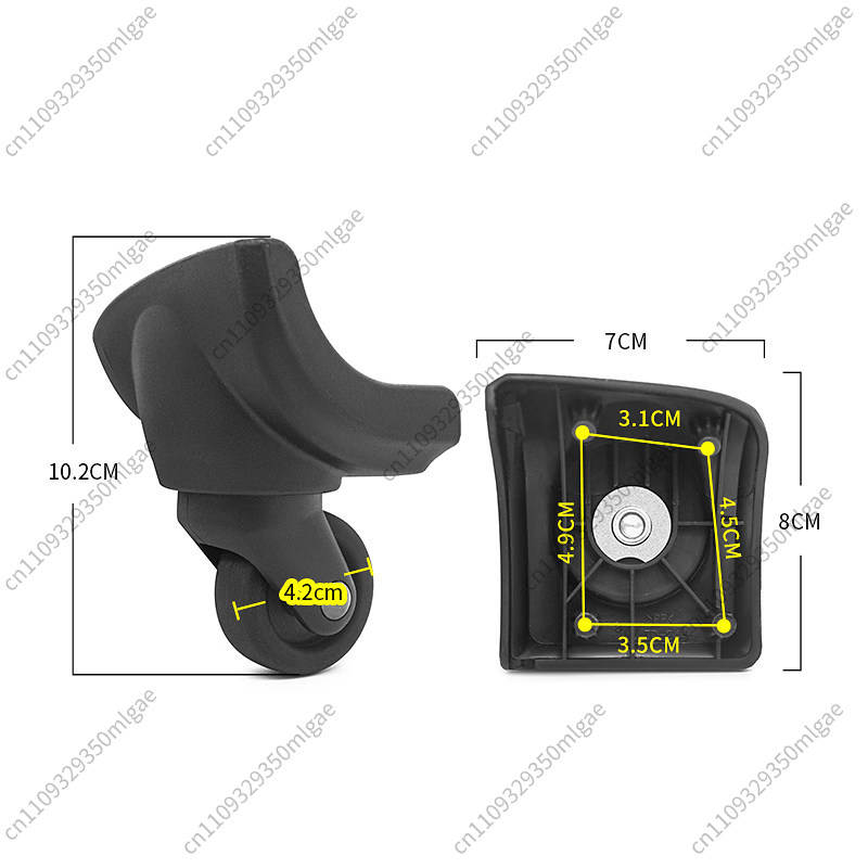 عجلة بديلة للأمتعة ZD244 BW039 - مراجعة Silent Replacement Luggage Wheels وسعره