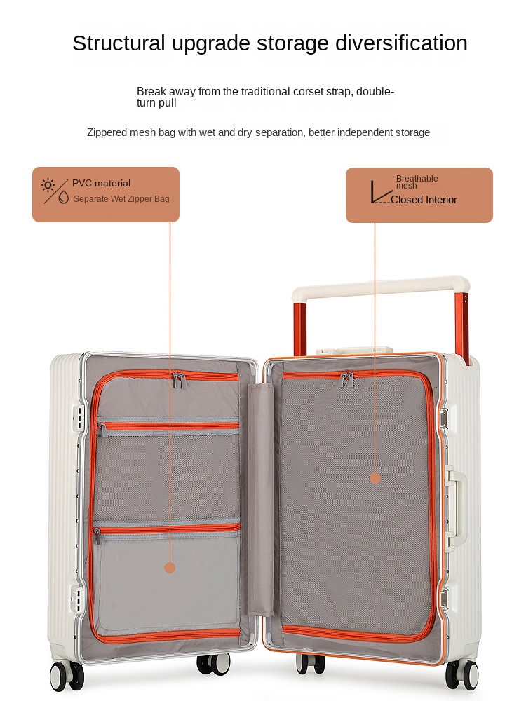 حقيبة جديدة بمقبض واسع على عجل - مراجعة Spinner Wheel Rolling Suitcase 20 Inch وسعره
