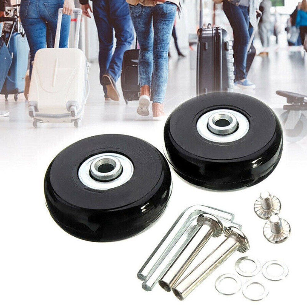 2 قطعة استبدال العجلات مع المس - مراجعة Silent Replacement Luggage Wheels وسعره