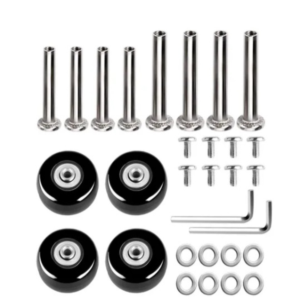 2 قطعة استبدال العجلات مع المس - مراجعة Silent Replacement Luggage Wheels وسعره