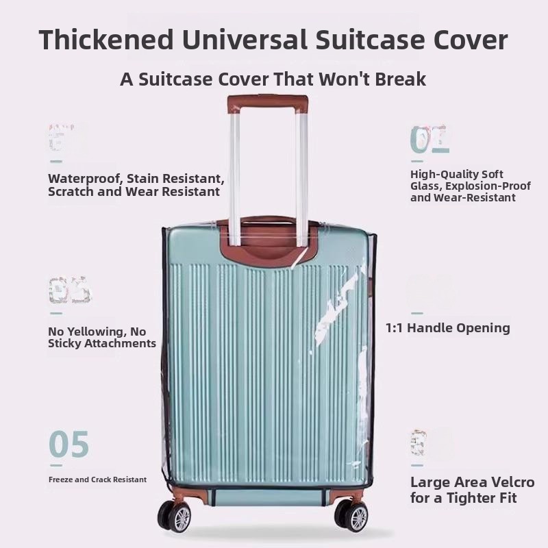 غطاء حماية سميك للأمتعة شفاف و - مراجعة Luggage Protective Cover Transparent وسعره