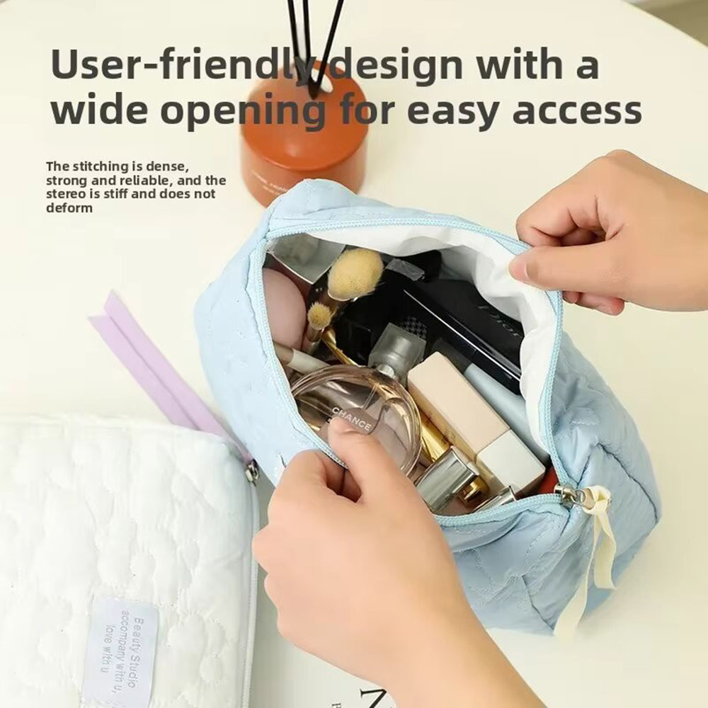 حقيبة مكياج نسائية جديدة بنقشة - مراجعة Cosmetic Bags وسعره