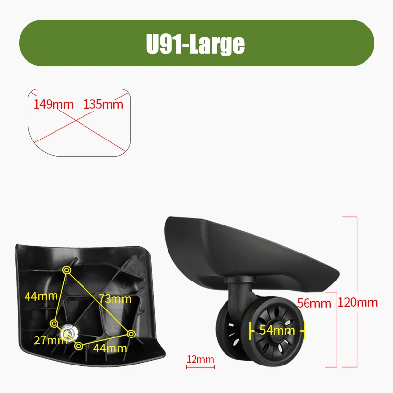لمجموعة استبدال العجلات الصامت - مراجعة Silent Replacement Luggage Wheels وسعره