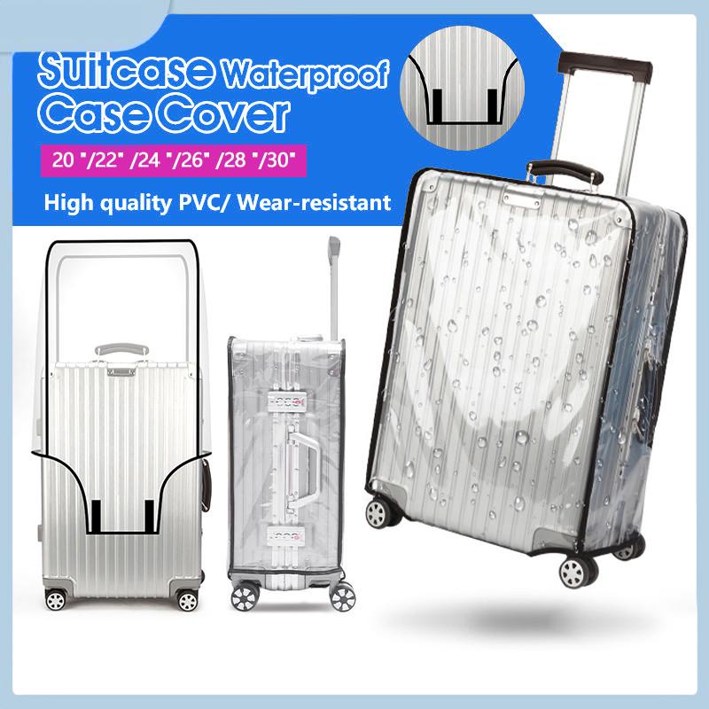 غطاء حقائب سفر شفاف مقاوم للما - مراجعة Luggage Protective Cover Transparent وسعره