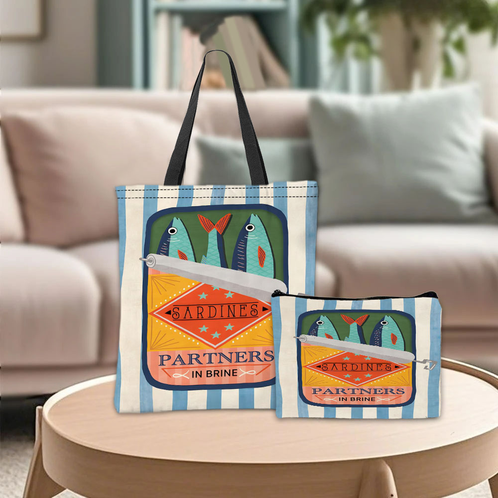 حقيبة يد جرافيك من سردين بارتن - مراجعة Cosmetic Bags وسعره
