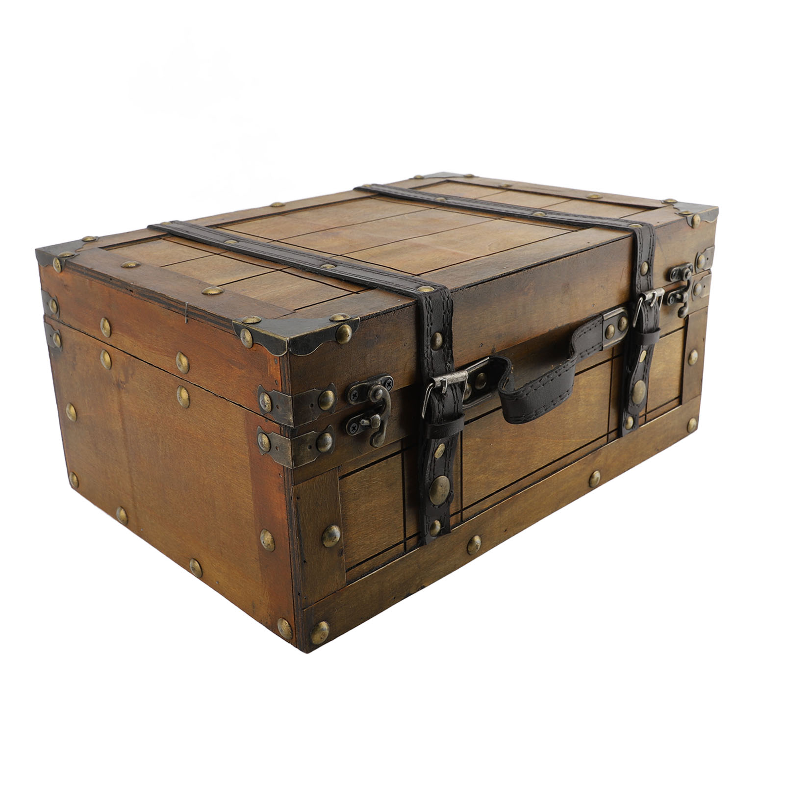 حقيبة الرجعية الخشب الاصطناعي  - مراجعة Retro Vintage Trunk Suitcase وسعره
