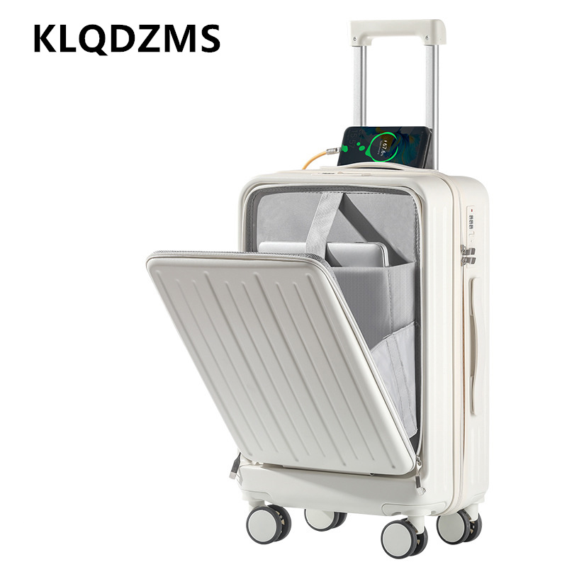 حقيبة سفر KLQDZMS مقاس 20 بوصة - مراجعة Front Opening Laptop Luggage 24 Inch وسعره